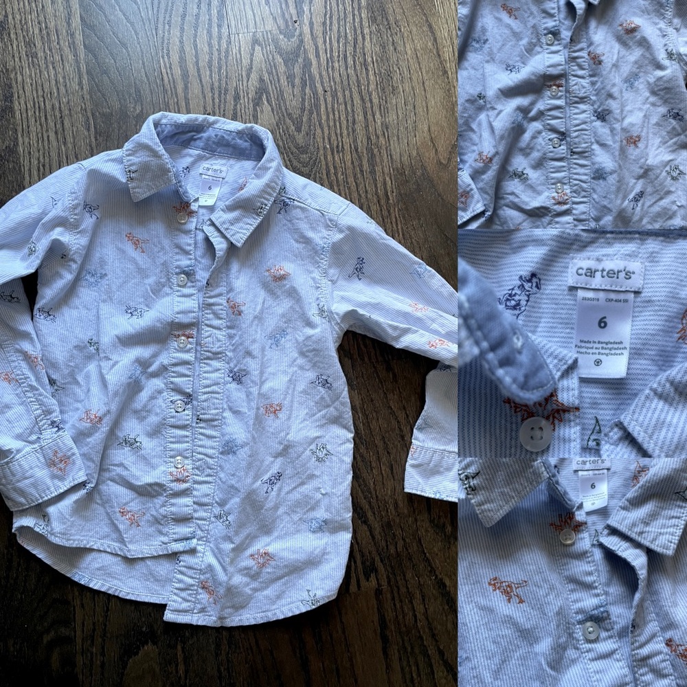 Carters boy Dino shirt size 6